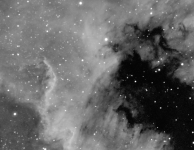 NGC7000 The great wall 12 x 15 min Halpha