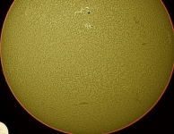 De Zon in H-alfa op 2 februari 2012
