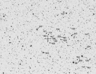 RX Lyrae, op een halve graad van M57