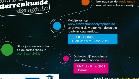 Vlaamse Sterrenkunde Olympiade 2023 gaat van start!